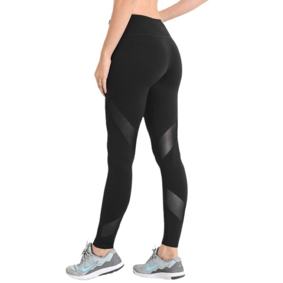 Mono B Pants - 🔥 NWT Mono B Criss-Cross Mesh Full Leggings